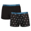 2PACK pánské boxerky HEAD černé (701232014 001) XL