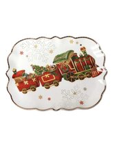 Tác na cukroví s vláčkem 33.5 x 25cm CHRISTMAS Brandani