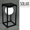 LAMPA SOLARNA 15X15X30CM CZARNA