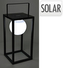 LAMPA SOLARNA 20X20X40CM CZARNA