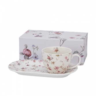 Snídaňová sada - jumbo šálek s dlouhým podšálkem SAFA, 450 ml