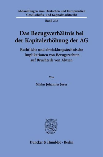 Das Bezugsverhältnis bei der Kapitalerhöhung der AG