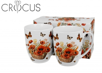 Sada 2ks porcelánových hrnků MAKI, 360 ml