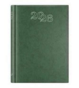 Kalendarz 2026 A5 dzienny standard zielony