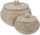 ZESTAW KOSZYKÓW 2 SZTUKI KSZTAŁT DYNI