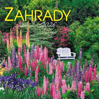 Kalendář 2026 Zahrady, nástěnný, 33 x 33 cm