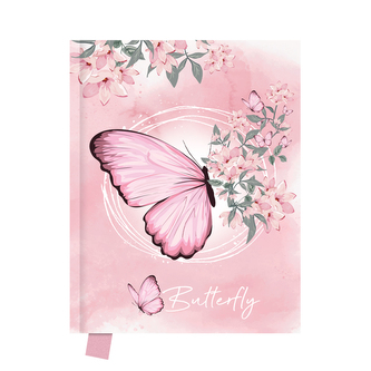 Památník JUNIOR 14x18 cm, 80 list. čistý - Butterfly