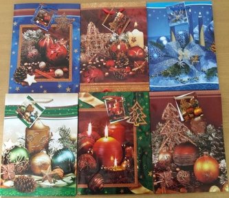 Torebka ozdobna laminowana Boże Narodz. PL-2 mix