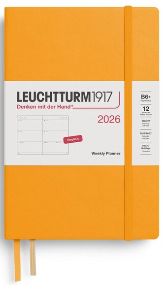 Weekly Planner 2026 Paperback (B6+) Rising Sun