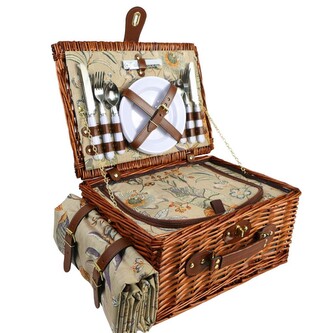 Piknikový koš pro 4 osoby ZQ24-440 - florál