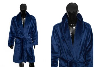 SZLAFROK COMFORT KING XL GRANAT 100% poliester, flannel fleece, 230gsm