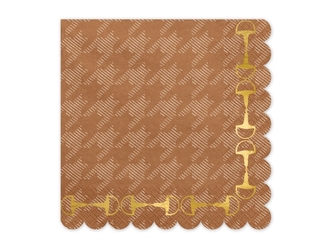 Ubrousky Hnědé s Třmeny – 33 x 33 cm, 12 ks