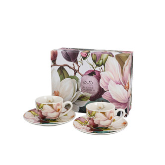 2 filiżanki espresso ze spodkami MAGNOLIE