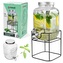 Zásobník láhev sklo 4000ml s kohoutkem ve stojanu  TR-4TJ
