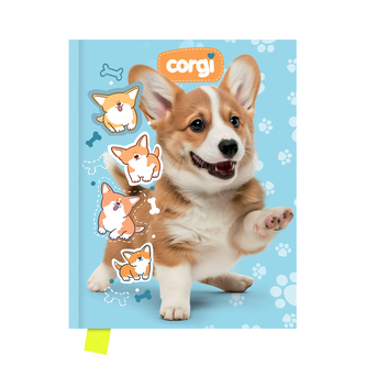 Památník JUNIOR 14x18 cm, 80 list. čistý - Corgi