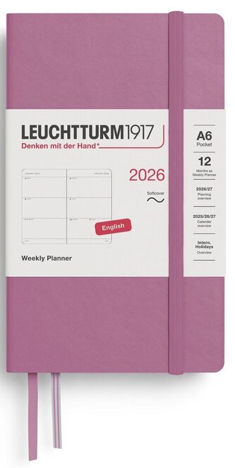 Weekly Planner 2026 Pocket (A6) Dusty Rose