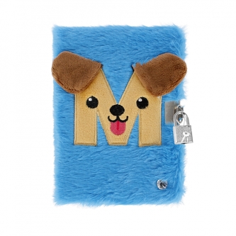 Pamiętnik pluszowy zamykany Blue"M" świecący  STARPAK 526053