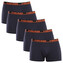 5PACK pánské boxerky HEAD tmavě modré (701203974 012) L