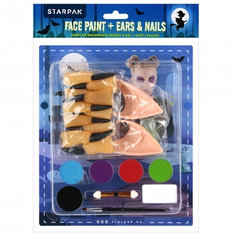 Farby do malowania twarzy 6 kolorów z akcesoriami STARPAK 56488