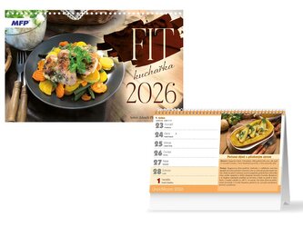 kalendář 2026 stolní FIT kuchařka 1061648