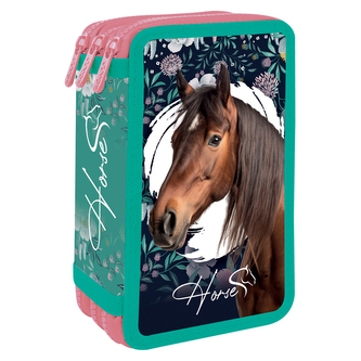 Penál prázdný - 3 patrový JUNIOR S8 - Kůň