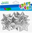 Ozdoba dekoracyjna samoprzylepna Gwiazdka srebrna 16szt. Boże Narodzenie CRAFT WITH FUN 521545