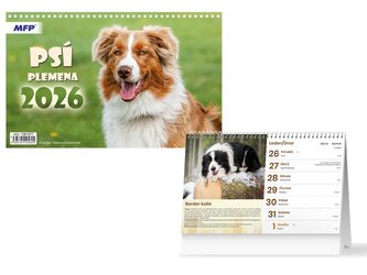 kalendář 2026 stolní Psí plemena 1061677