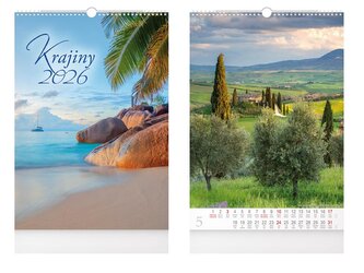 kalendář 2026 nástěnný Krajiny 1061632