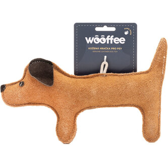 Wooffee kožená hračka Jezevčík