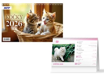 kalendář 2026 stolní Kočky 1061652