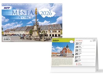 kalendář 2026 stolní Města a obce ČR 1061658