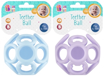 Gumowa kula pastelowa niebieski/fiolet BAM BAM 541640