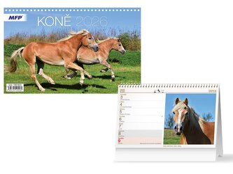 kalendář 2026 stolní Koně 1061653