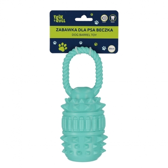 Zabawka dla psa Beczka 20 cm z uchwytem niebieska TRICK&ROLL 560668