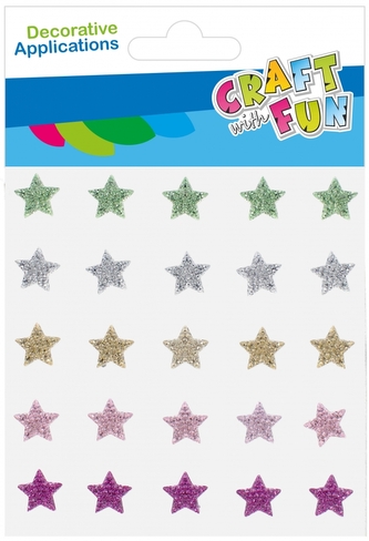 Ozdoba dekoracyjna kryształki samoprzylepne Gwiazdki 25szt. CRAFT WITH FUN 531850 Ozdoba dekoracyjna kryształki samoprzylepne Gwiazdki 25szt. CRAFT WITH FUN 531850