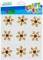 Naklejki Gwiazdki brokat złote 9 szt. Boże Narodzenie CRAFT WITH FUN 521574