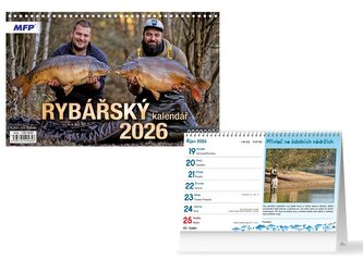 kalendář 2026 stolní Rybářský 1061680