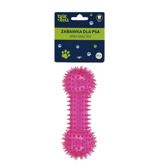 Zabawka dla psa Kość z dźwiękiem 15cm różowa TRIK&ROLL 560673
