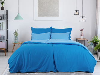 B.E.S. - Petrovice, s.r.o. Povlečení BAVLNA Double face ZIP - Kobalt/Nebeská Rozměr: 200 x 220 + 2x 70 x 90