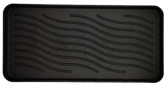 DuraHome Odkapávač na obuv, 38x78 cm, černý