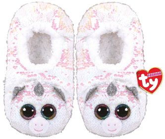 TY Fashion Diamond - Cekinowe pantofle Jednorożec