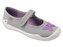 114Y556 - dívčí balerínky Befado šedé, motýlek 114Y556_35 (velikost 35)