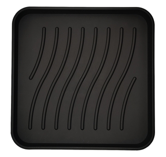 DuraHome Odkapávač na obuv, 38x38 cm, černý