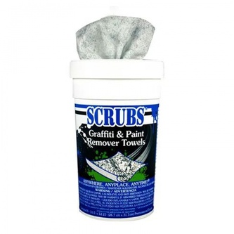 Čistící utěrky na odstraňování graffiti SCRUBS DY90130 plastovém kbelíku (30 ks)