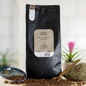 APe Pražírna a balírna Káva Robusta Indie Washed Parchment C Váha: 1000g