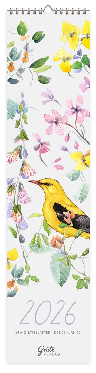 Monatsplaner Vogel 2026