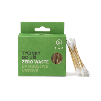Bambusové vatové tyčinky ZeroWaste, kompostovatelné, 100 ks