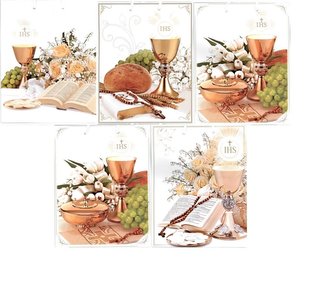 Torebka ozdobna laminowana komunia PL-9 mix