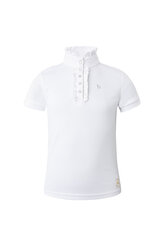 Horze Dětské závodní triko s volánky Bílá 122/128