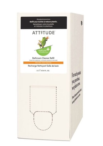 ATTITUDE Čistič na koupelny s vůní citronové kůry – náhradní kanystr, 2l